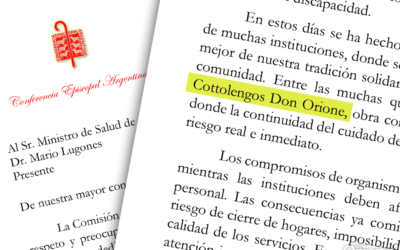 Los Obispos de Argentina reclaman respuestas urgentes para las instituciones de discapacidad